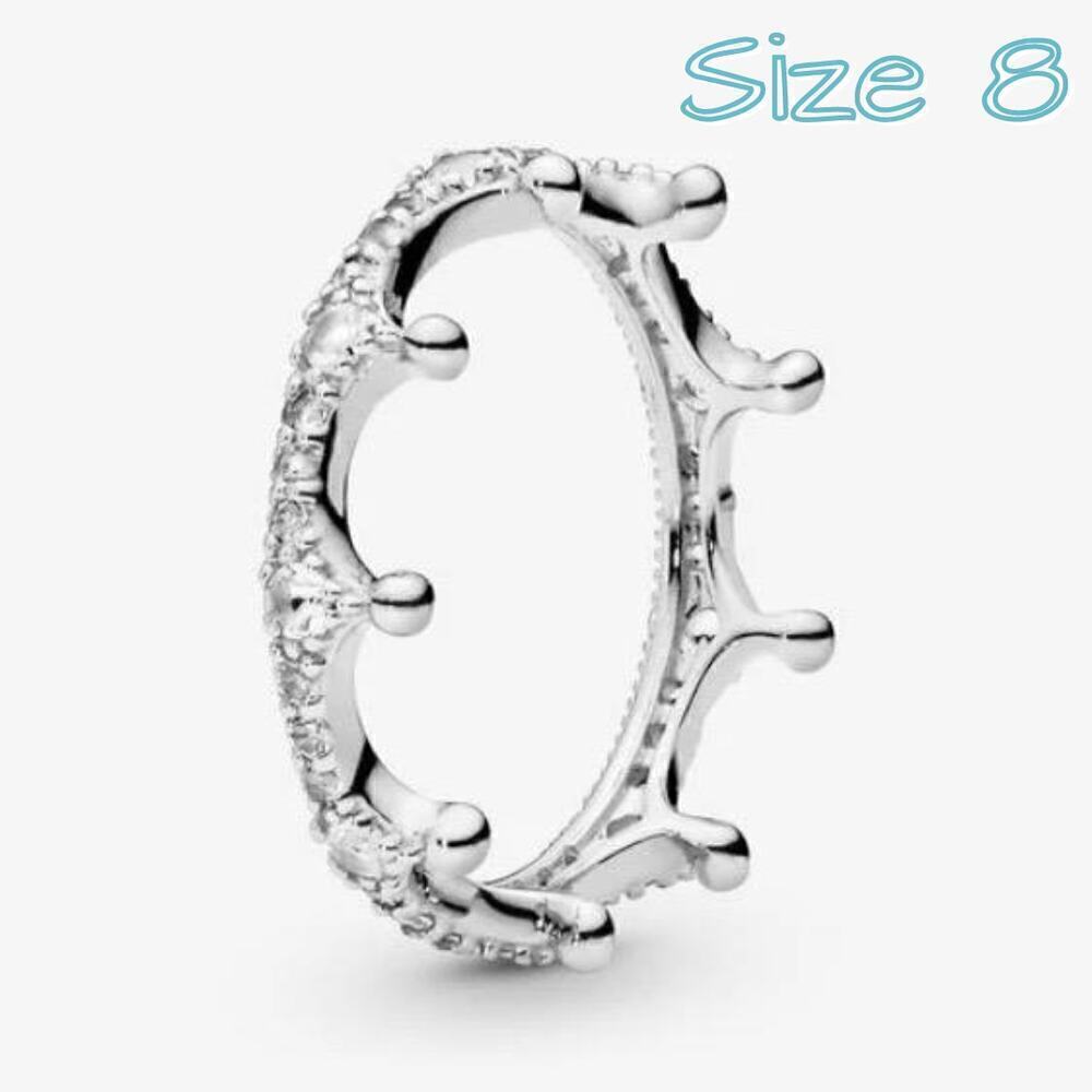 Silver Ring Size 8 Cubic Zirconia